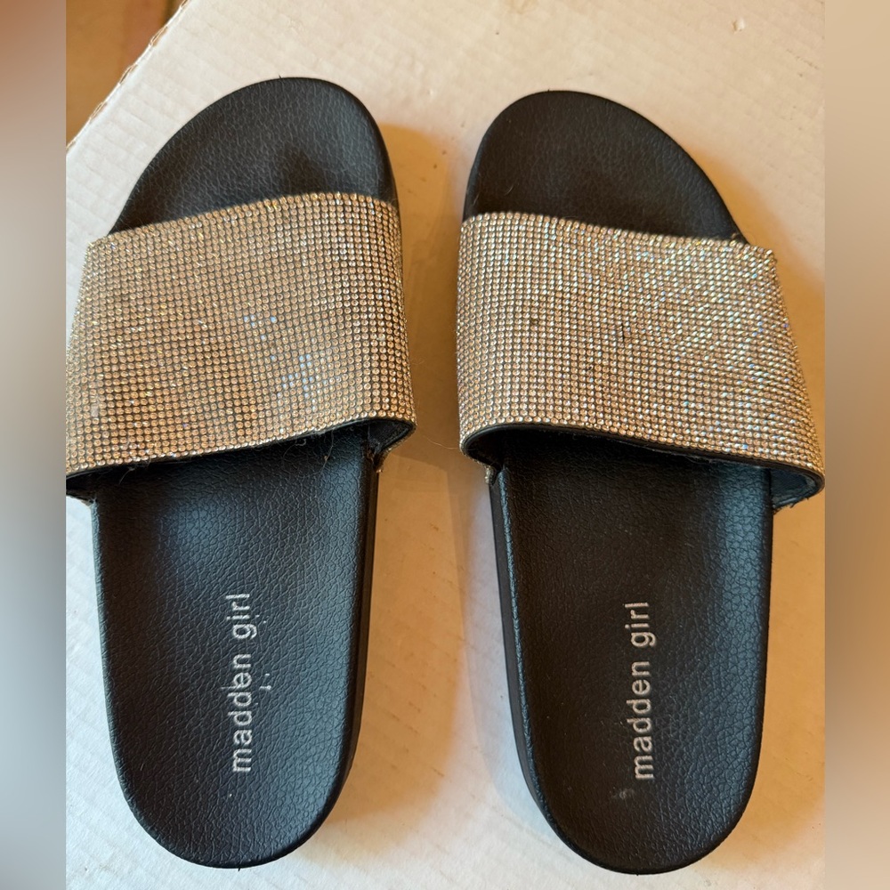 Madden Sandals with Glittering Silver Strap